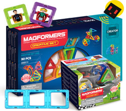 Фото магнитный конструктор Magformers R/C Creative Set, 106 элементов